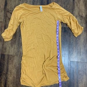 Golden yellow tunic top